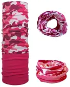 Балаклава-бафф камуфляж розовый Балаклава-бафф камуфляж розовый от магазина Супер Спорт